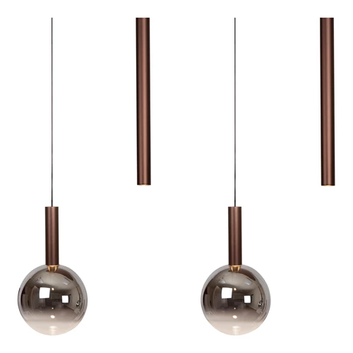 Lucide JASMINE - Suspension - LED Dim. - CCT - 7x4W 2200K/3300K - Cuivre | Premium - détail 2